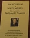 Wall Plaque: Top Attorneys in North America, Wolfang R Anderson